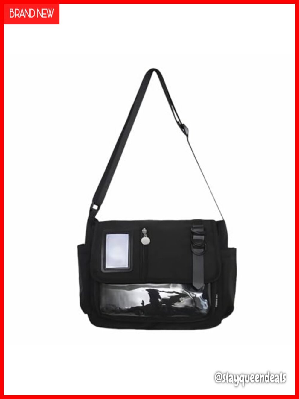 Ita Messenger Bag Large Capacity Crossbody Pin Display Kawaii Purse